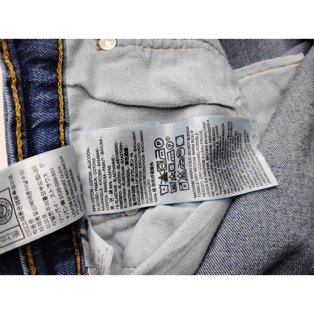 Levis 541 Jeans Men 44x30 Blue Athletic Taper Medium Wash Stretch - Picture 11 of 14